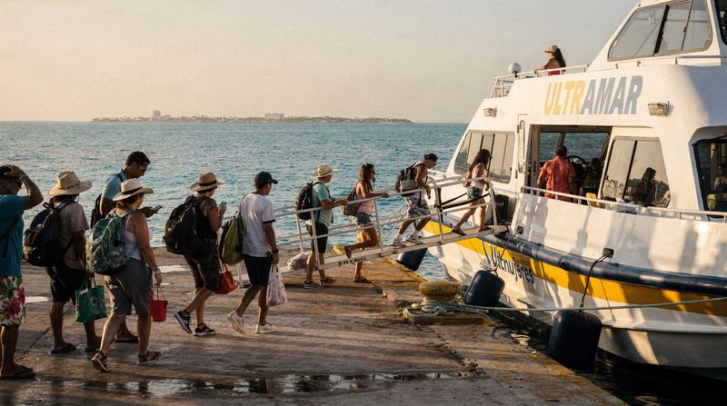 Puerto Juárez: the cheap, fast ferry to Isla Mujeres