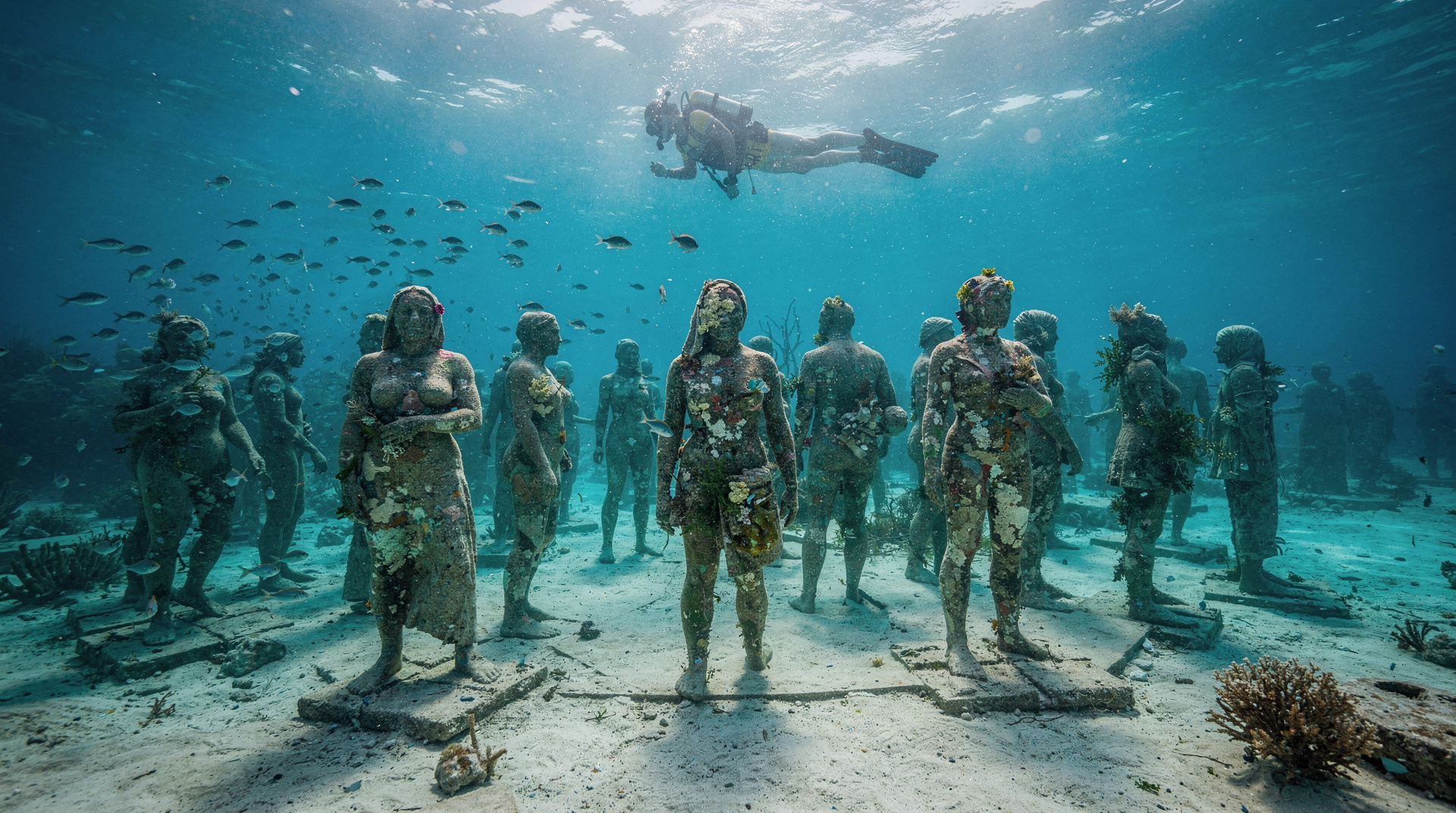 MUSA underwater museum: snorkel, dive or glass-bottom?